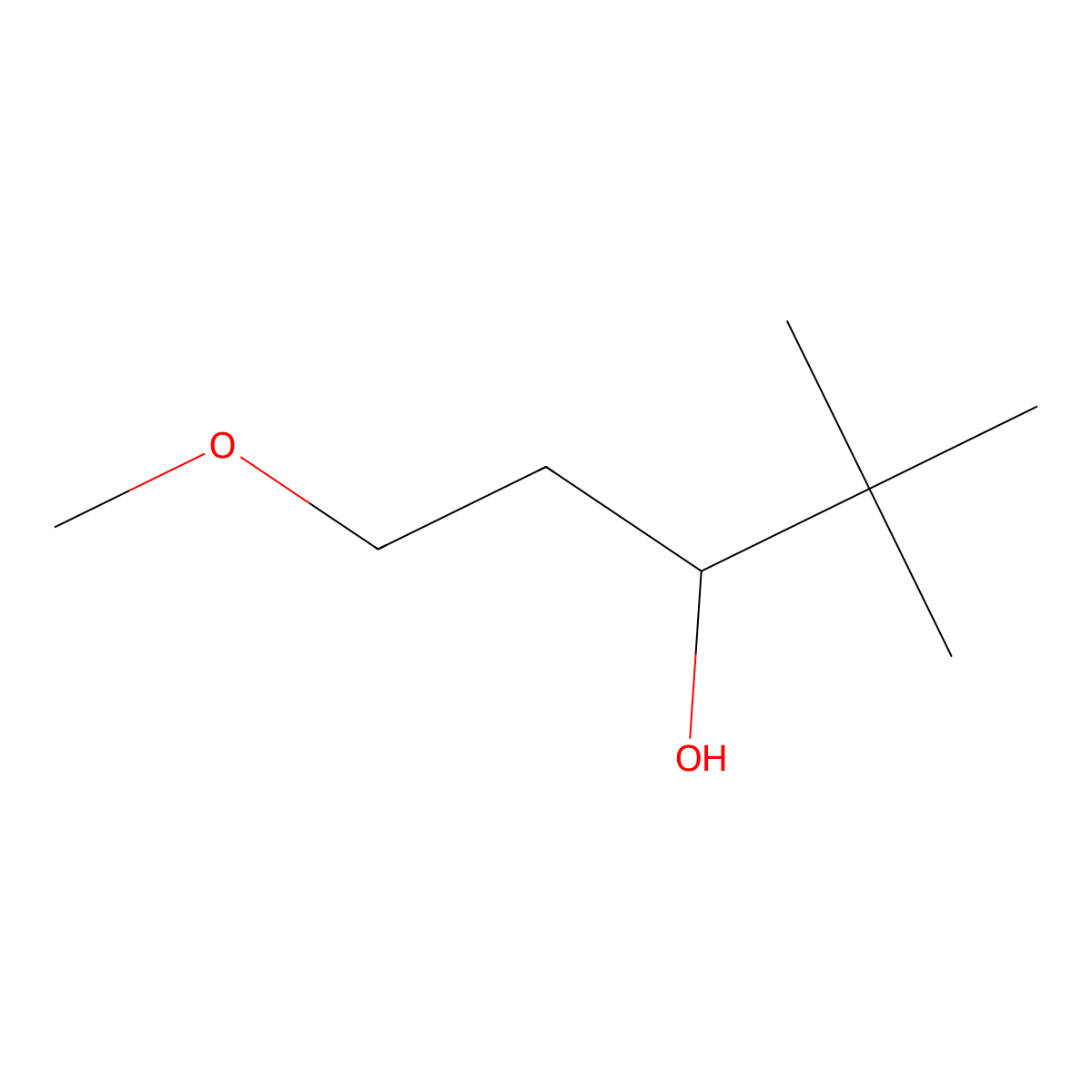 1-Methoxy-4,4-dimethylpentan-3-ol molecular structure, CAS 1249800-80-3