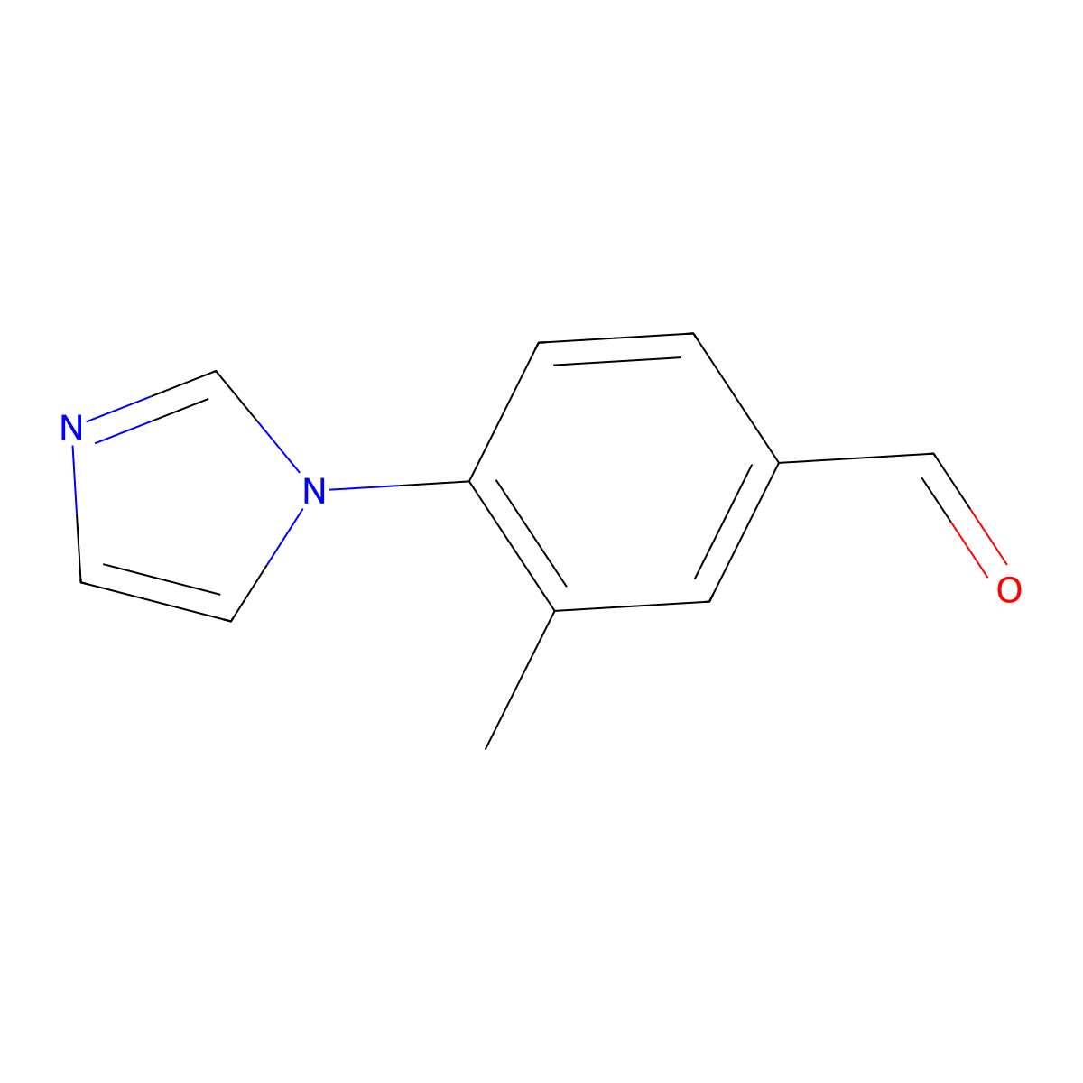 4-(1H-imidazol-1-yl)-3-methylbenzaldehyde molecular structure, CAS 1249801-25-9