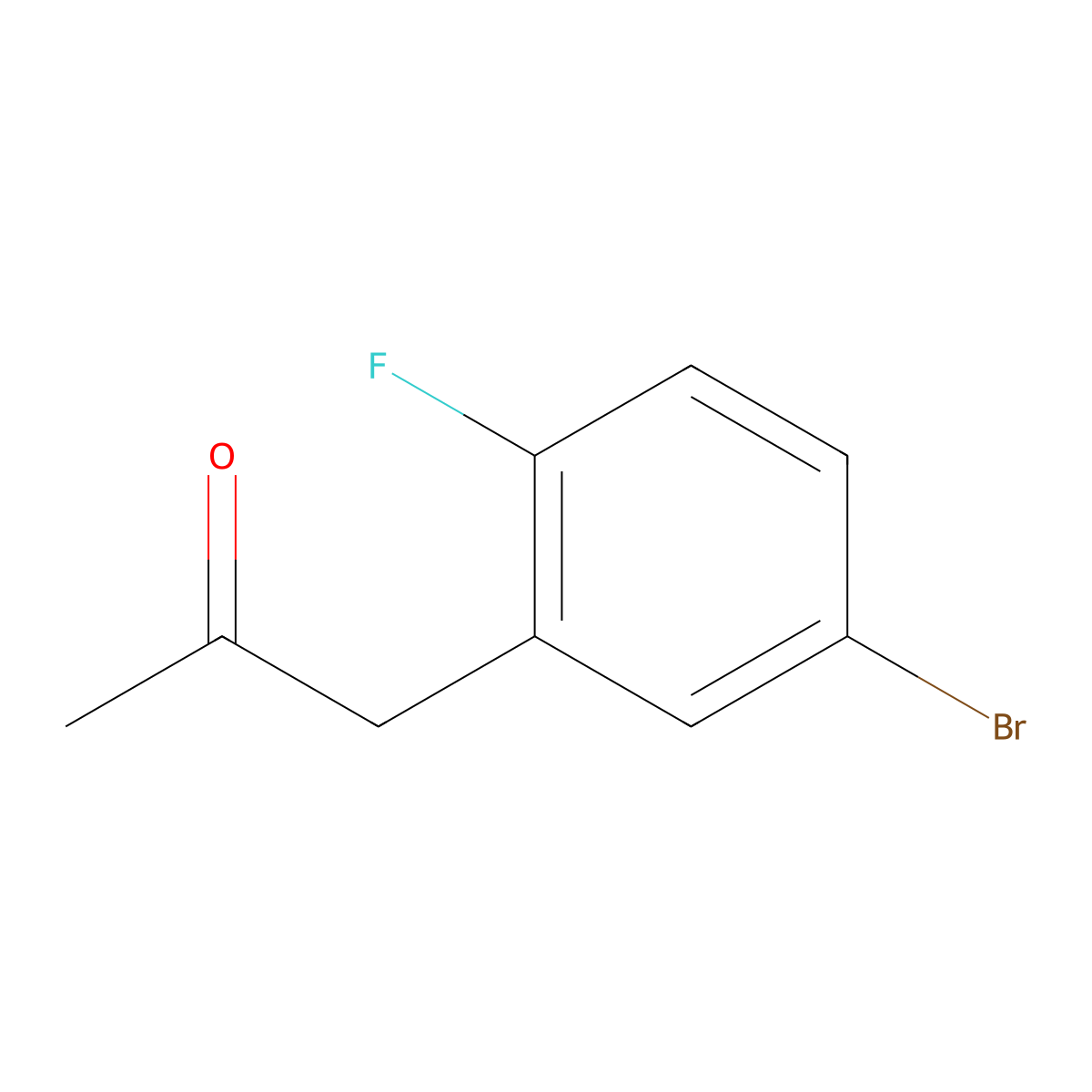 1-(5-Bromo-2-fluorophenyl)propan-2-one molecular structure, CAS 1249818-40-3