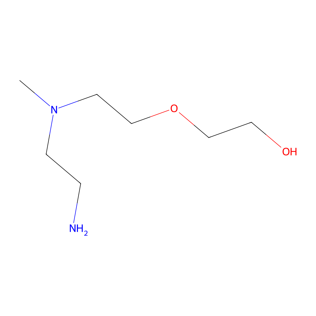 2-{2-[(2-Aminoethyl)(methyl)amino]ethoxy}ethan-1-ol molecular structure, CAS 1249826-70-7
