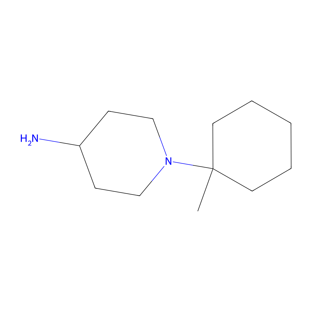1-(1-Methylcyclohexyl)piperidin-4-amine molecular structure, CAS 1249828-49-6
