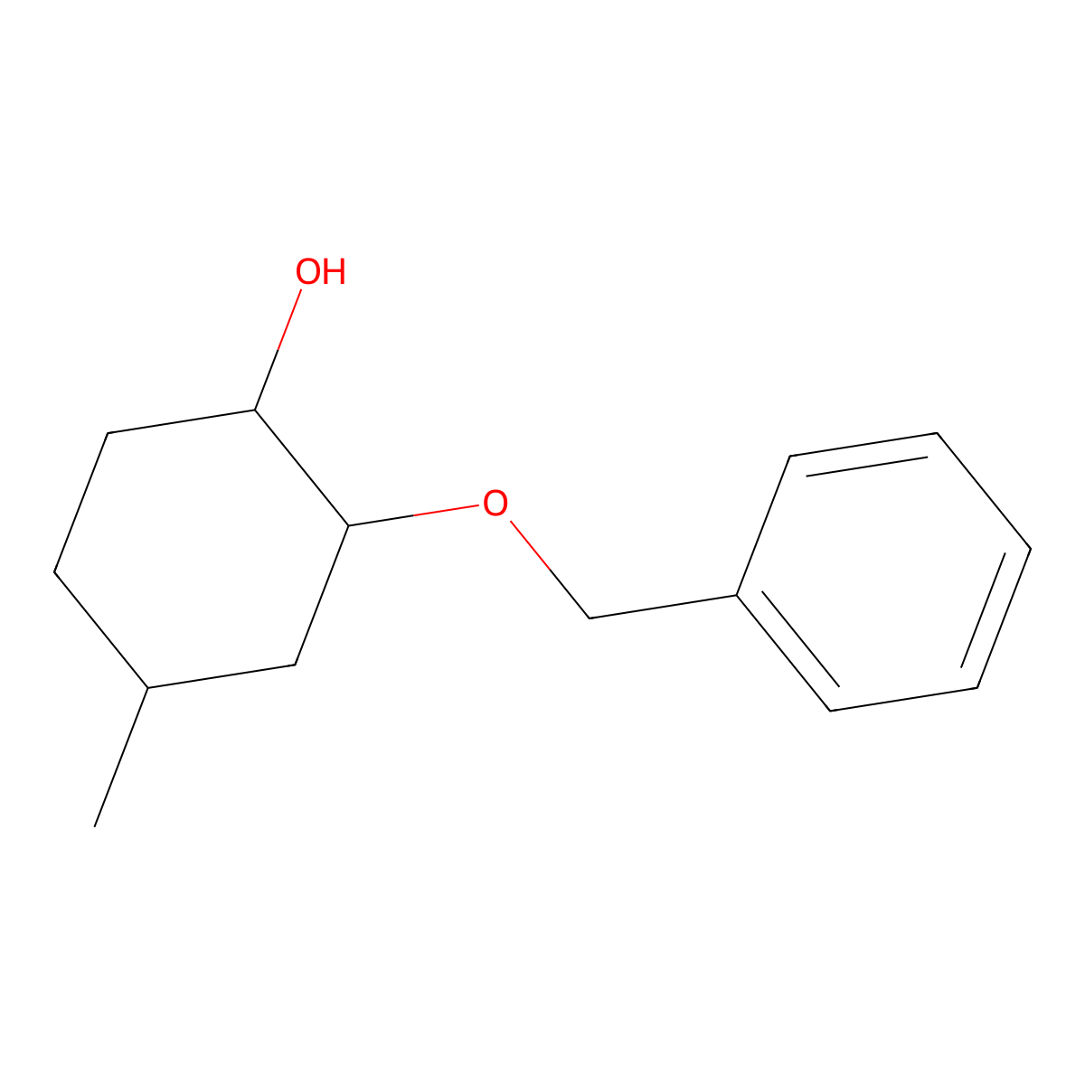 2-(Benzyloxy)-4-methylcyclohexan-1-ol molecular structure, CAS 1249837-07-7