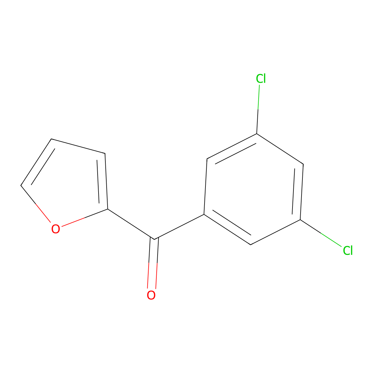 2-(3,5-Dichlorobenzoyl)furan molecular structure, CAS 1249845-37-1