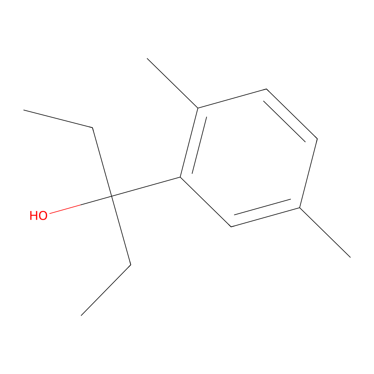 3-(2,5-Dimethylphenyl)-3-pentanol molecular structure, CAS 1249852-15-0