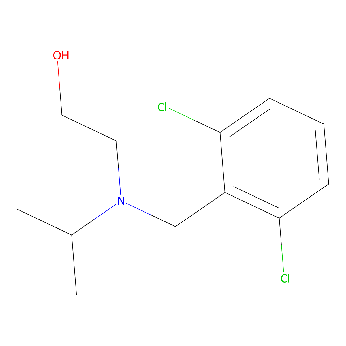2-[(2,6-Dichloro-benzyl)-isopropyl-amino]-ethanol molecular structure, CAS 1249852-86-5