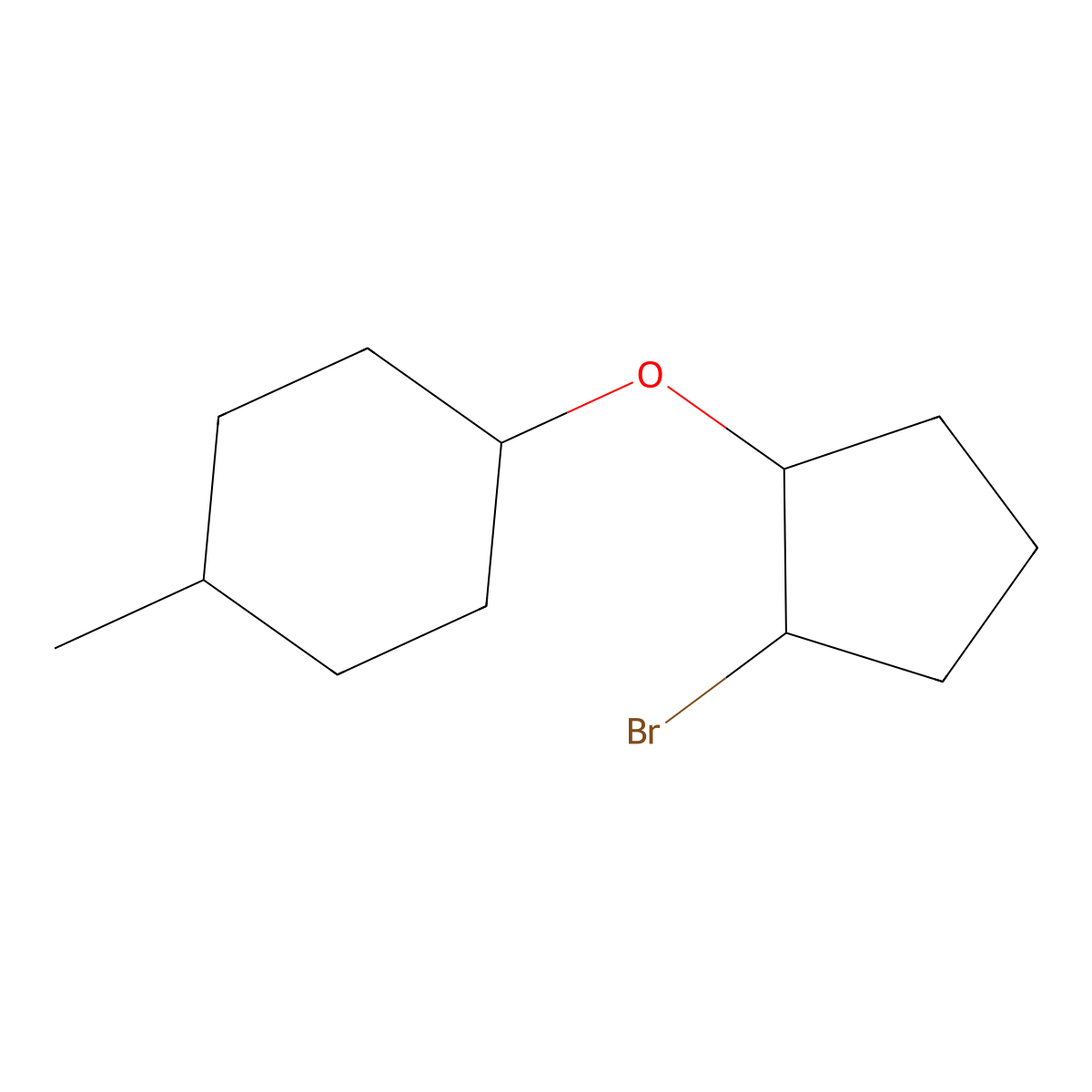 1-[(2-Bromocyclopentyl)oxy]-4-methylcyclohexane molecular structure, CAS 1249864-77-4