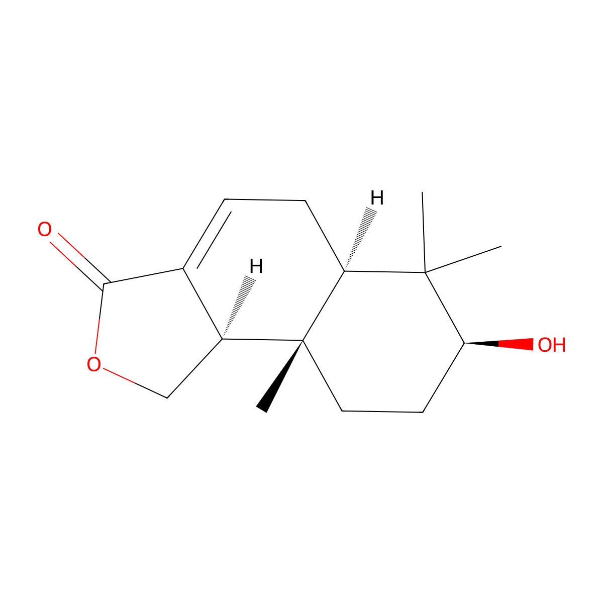 3beta-Hydroxycinnamolide molecular structure, CAS 124987-03-7
