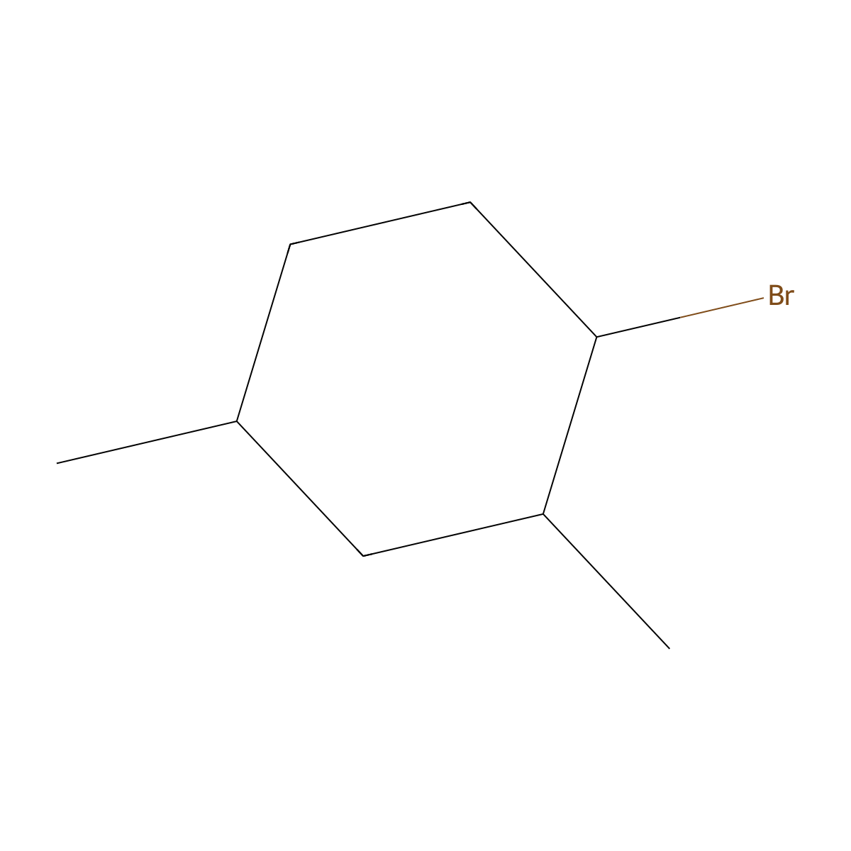 1-Bromo-2,4-dimethylcyclohexane molecular structure, CAS 1249878-08-7