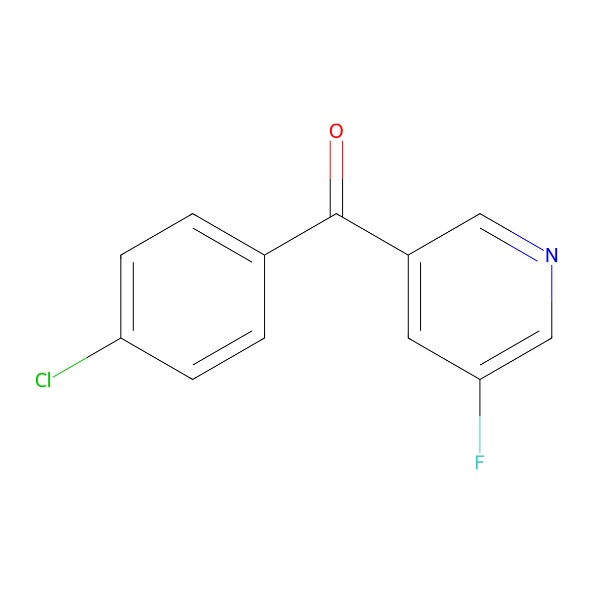 3-(4-Chlorobenzoyl)-5-fluoropyridine molecular structure, CAS 1249888-13-8