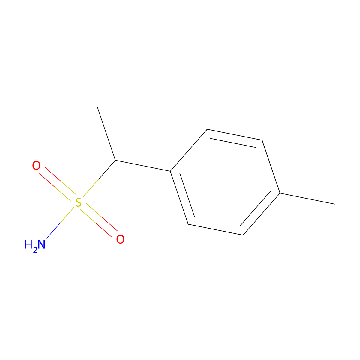 1-(4-Methylphenyl)ethane-1-sulfonamide molecular structure, CAS 1249889-77-7