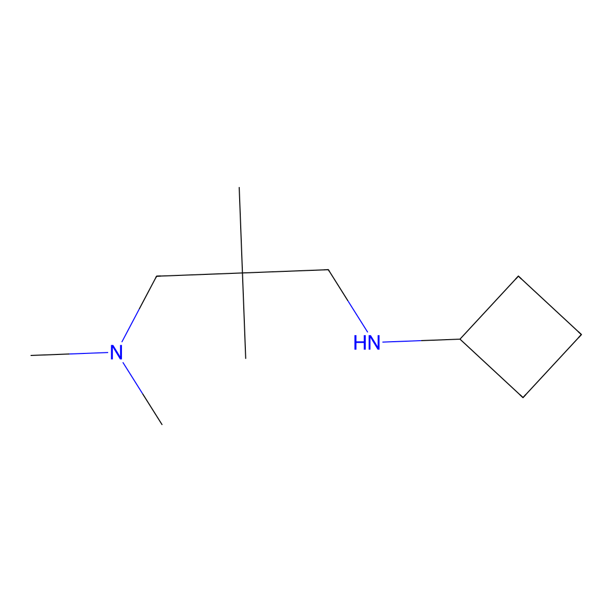 N-[3-(dimethylamino)-2,2-dimethylpropyl]cyclobutanamine molecular structure, CAS 1249891-07-3