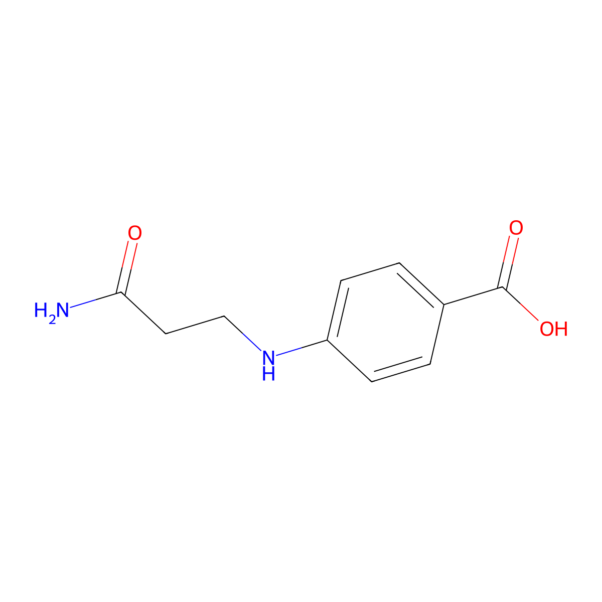 4-[(2-Carbamoylethyl)amino]benzoic acid molecular structure, CAS 1249907-84-3