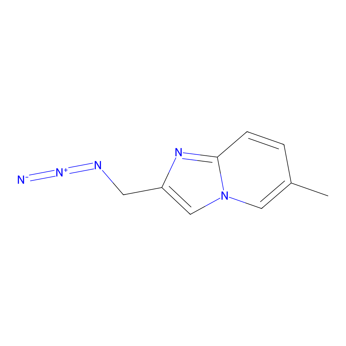 2-(Azidomethyl)-6-methylimidazo[1,2-a]pyridine molecular structure, CAS 1249915-92-1