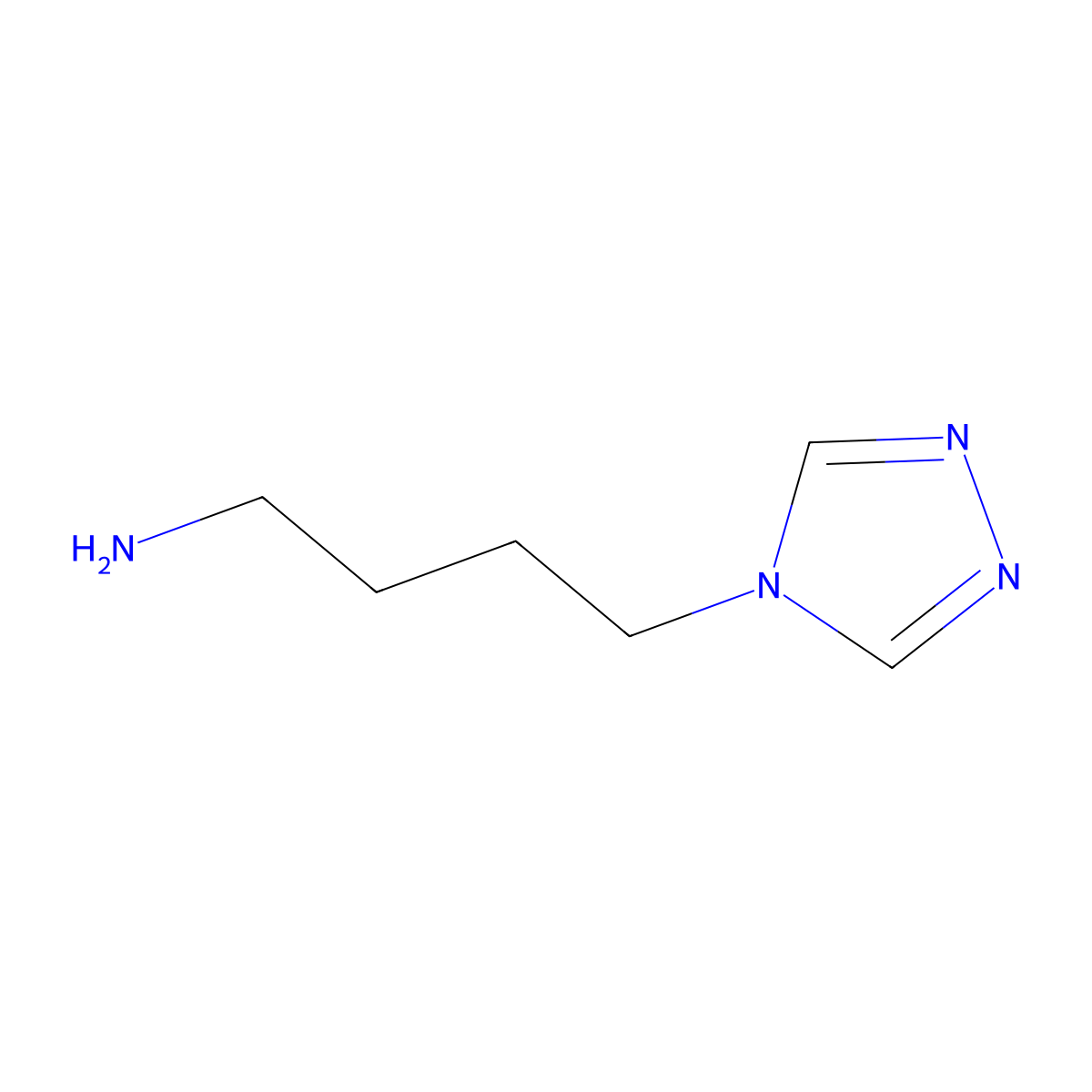 4-(4H-1,2,4-triazol-4-yl)butan-1-amine molecular structure, CAS 1249916-17-3