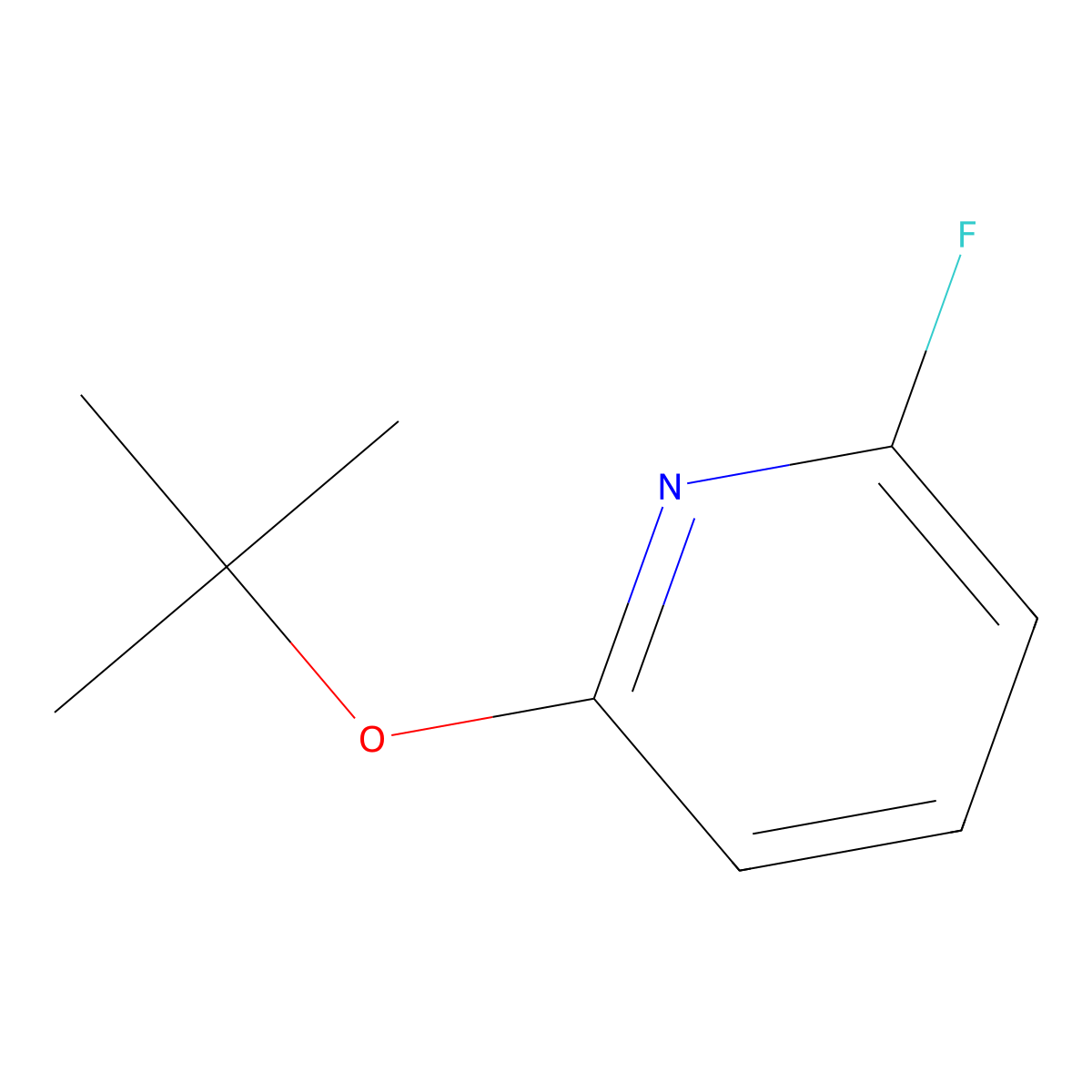 2-(tert-Butoxy)-6-fluoropyridine molecular structure, CAS 1249917-42-7