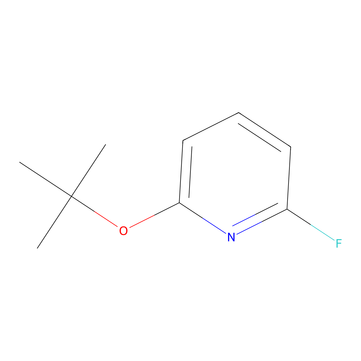 2-(tert-Butoxy)-6-fluoropyridine molecular structure, CAS 1249917-42-7
