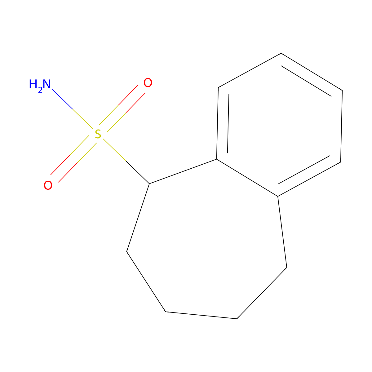 6,7,8,9-tetrahydro-5H-benzo[7]annulene-5-sulfonamide molecular structure, CAS 1249917-60-9