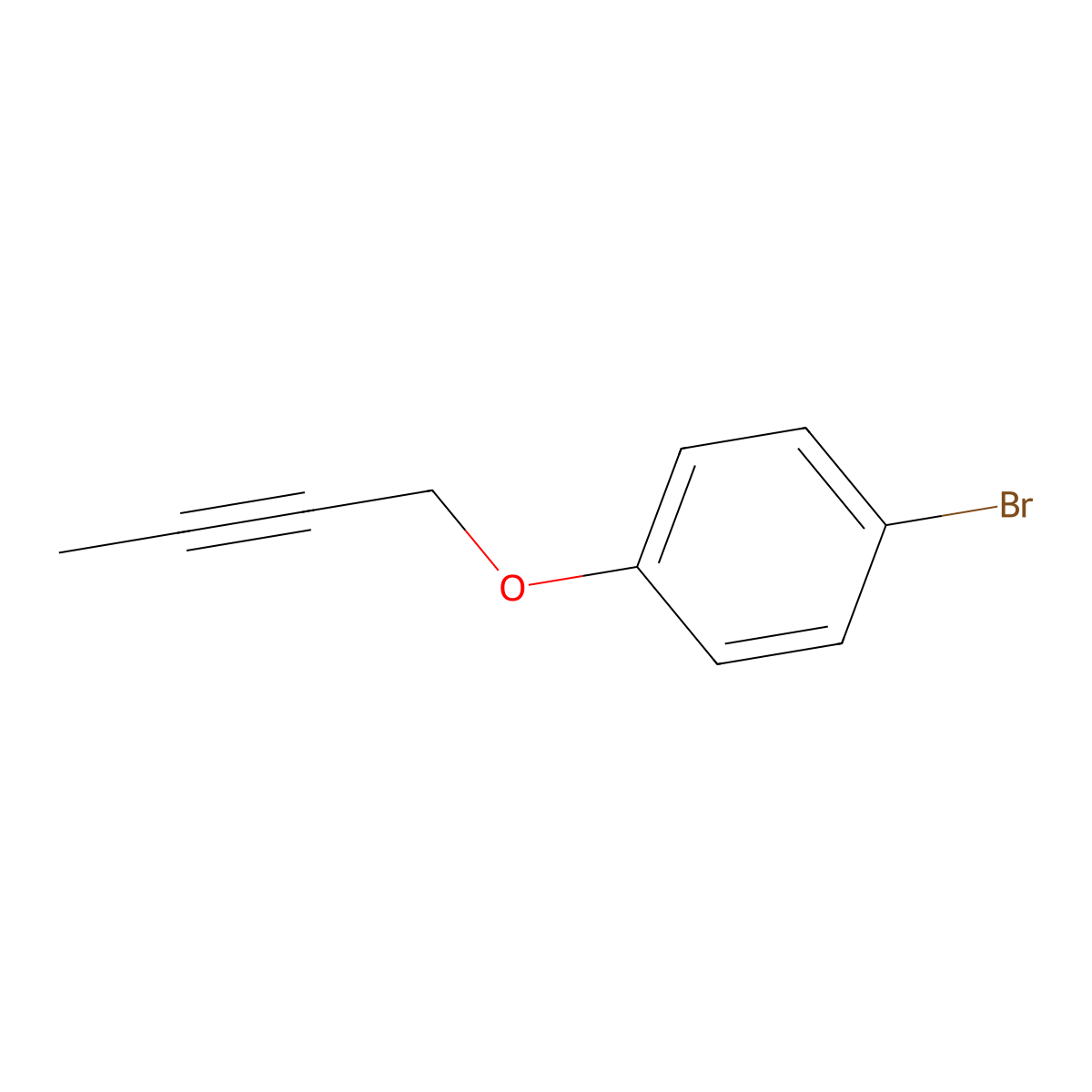 1-Bromo-4-(but-2-yn-1-yloxy)benzene molecular structure, CAS 1249919-05-8