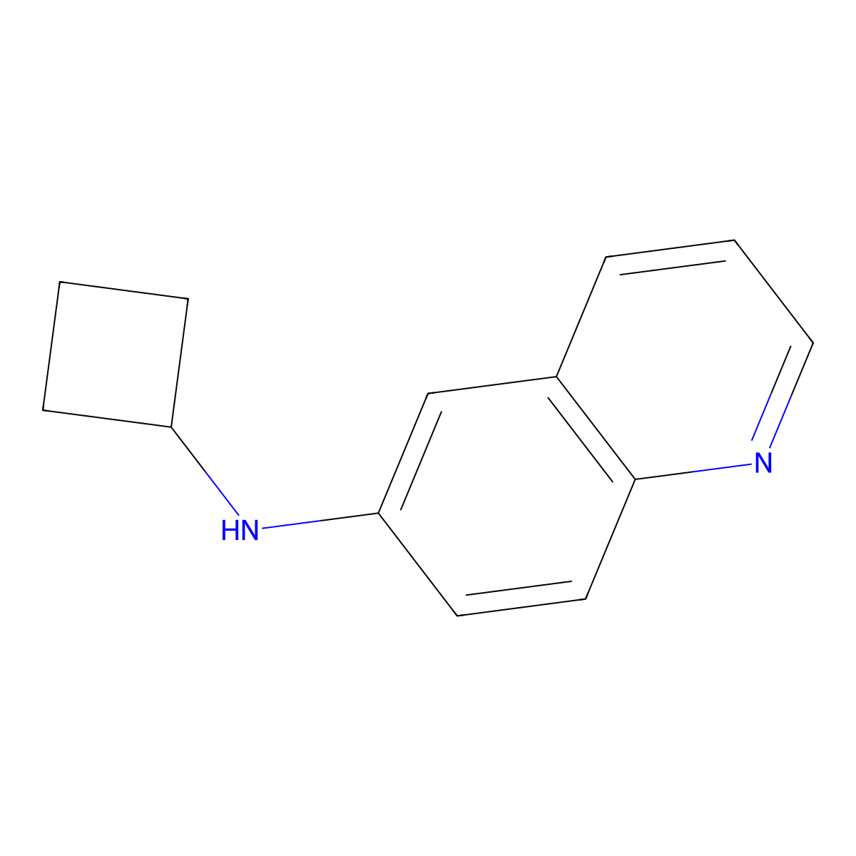 N-cyclobutylquinolin-6-amine molecular structure, CAS 1249919-15-0