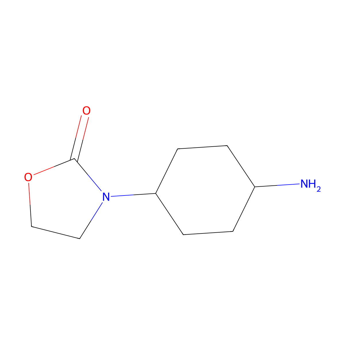 3-(4-Aminocyclohexyl)-1,3-oxazolidin-2-one molecular structure, CAS 1249922-51-7