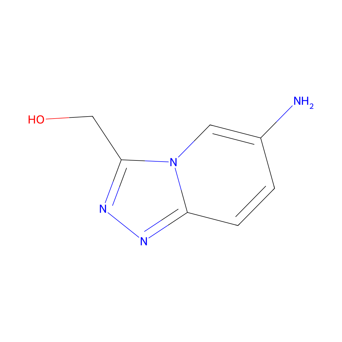 (6-Amino-[1,2,4]triazolo[4,3-a]pyridin-3-yl)methanol molecular structure, CAS 1249927-35-2