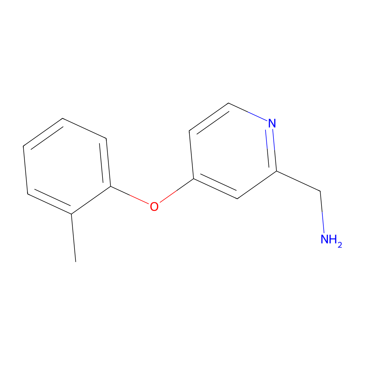 [4-(2-Methylphenoxy)pyridin-2-yl]methanamine molecular structure, CAS 1249930-45-7