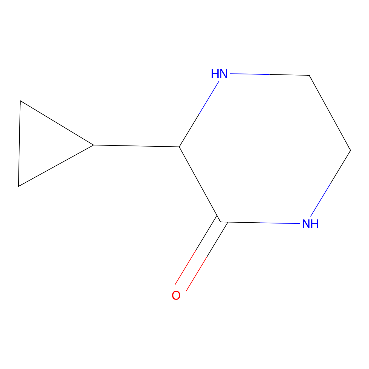 3-Cyclopropylpiperazin-2-one molecular structure, CAS 1249939-35-2