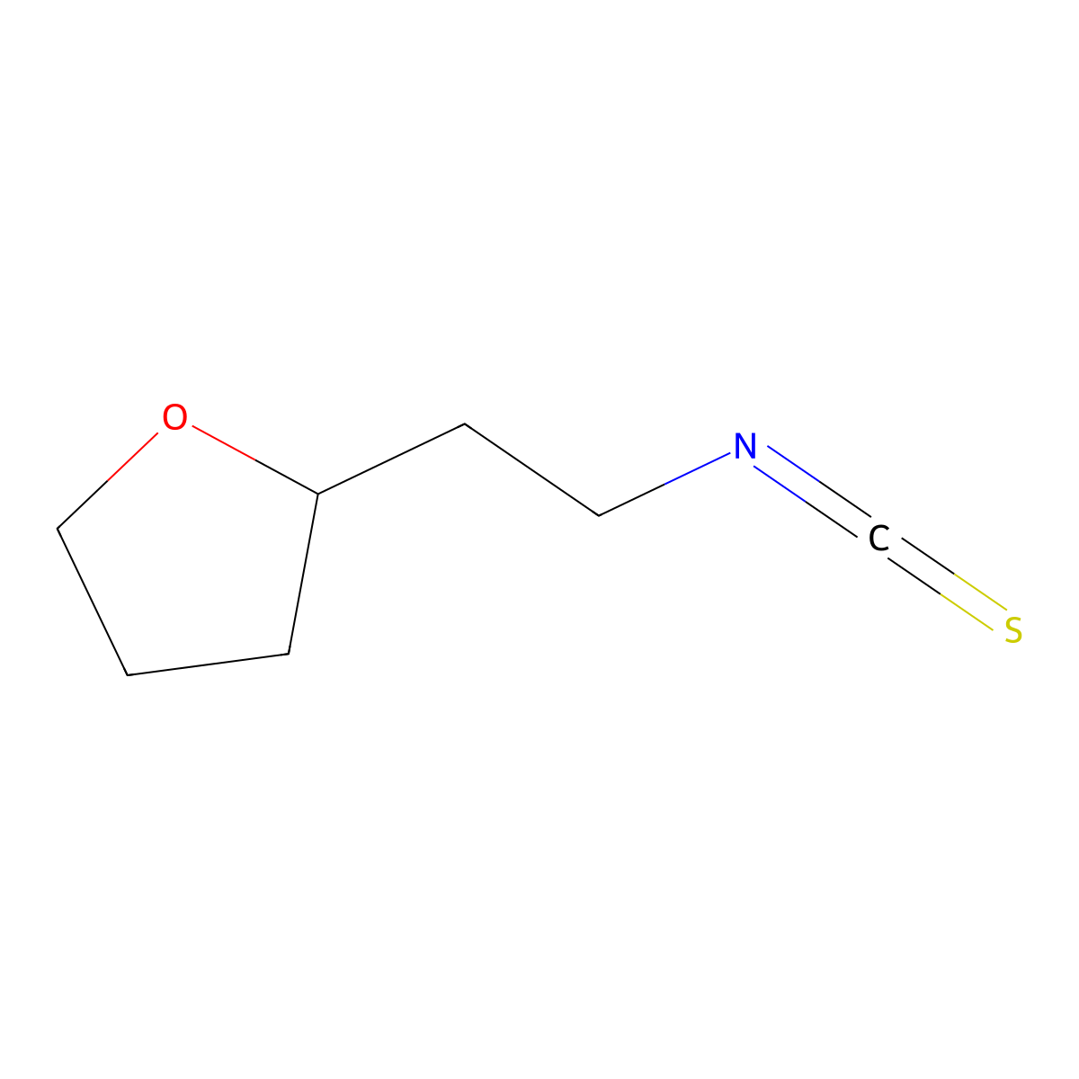 2-(2-Isothiocyanatoethyl)tetrahydrofuran molecular structure, CAS 1249941-39-6