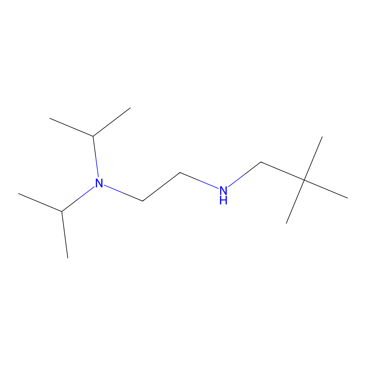 {2-[Bis(propan-2-yl)amino]ethyl}(2,2-dimethylpropyl)amine molecular structure, CAS 1249950-20-6