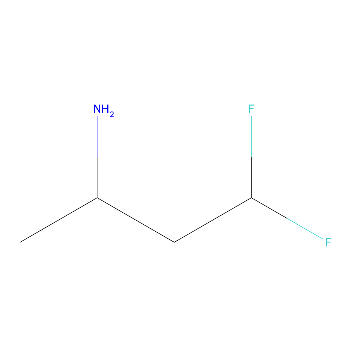 4,4-Difluorobutan-2-amine molecular structure, CAS 1249954-61-7