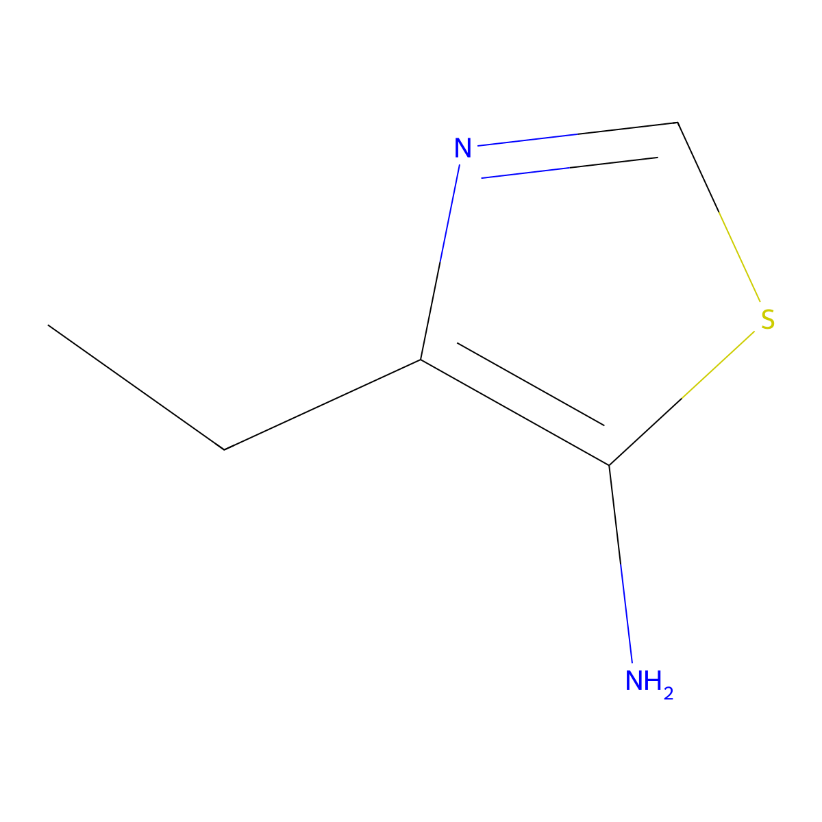 4-Ethyl-1,3-thiazol-5-amine molecular structure, CAS 1249955-33-6