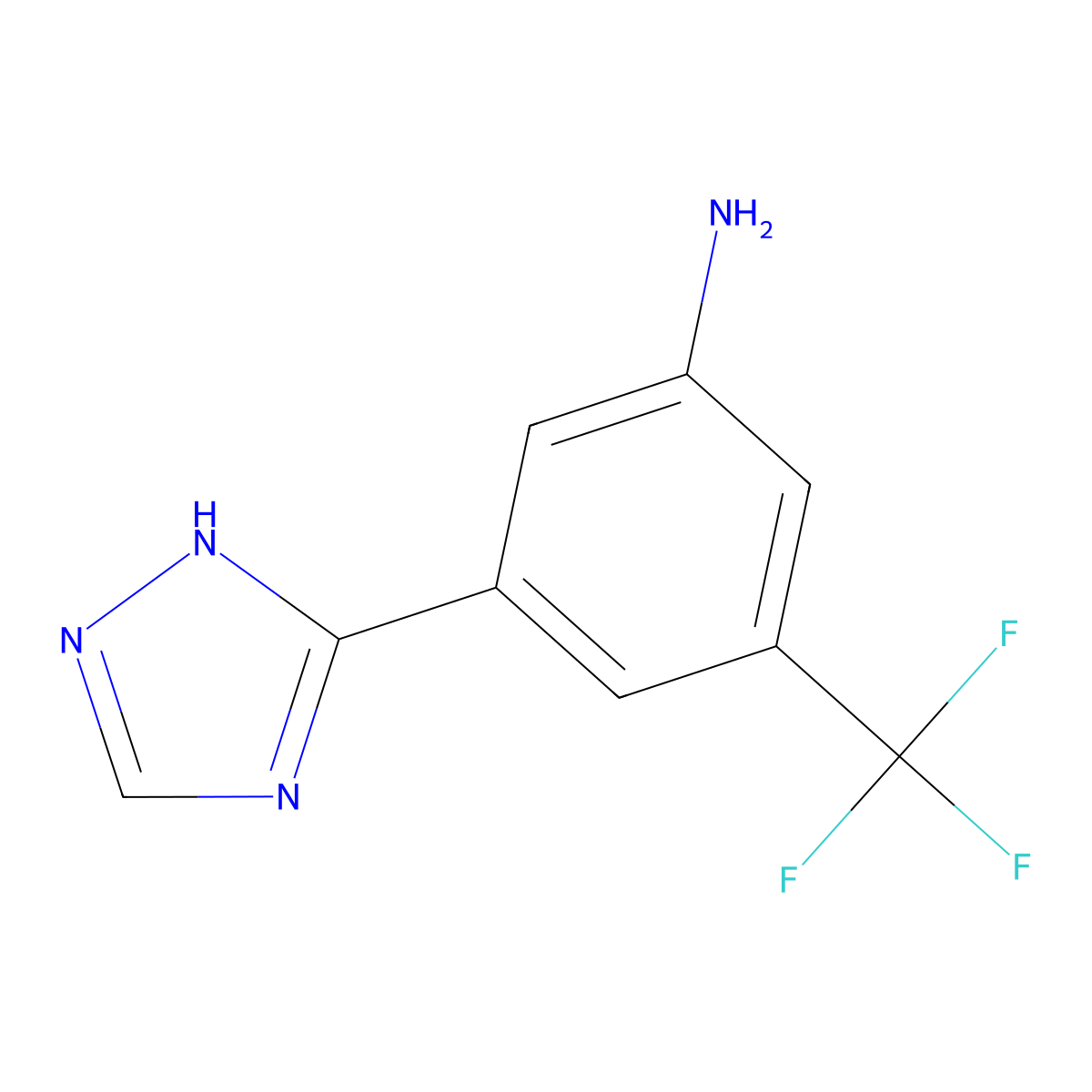 3-(1h-1,2,4-Triazol-3-yl)-5-(trifluoromethyl)aniline molecular structure, CAS 1249956-08-8