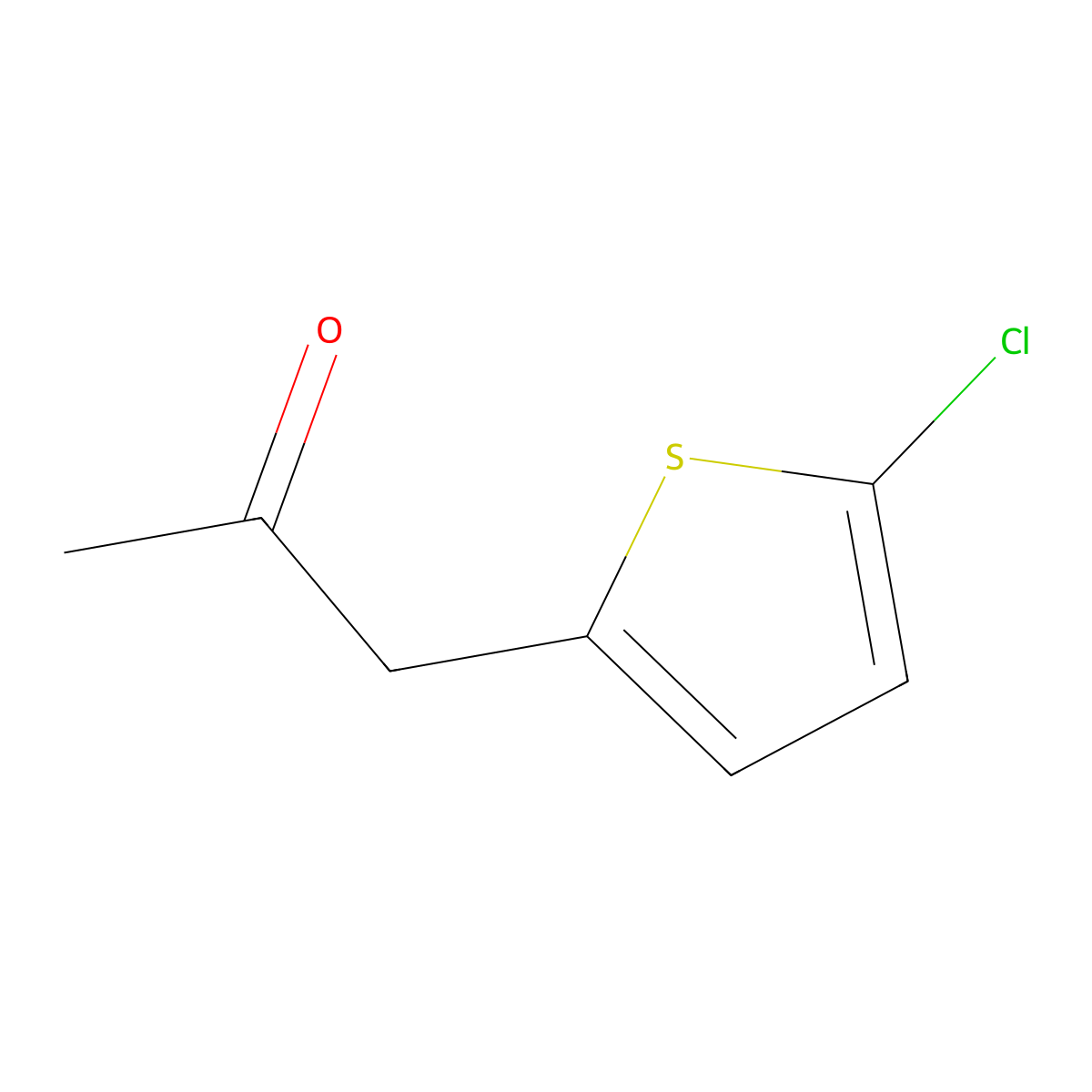 1-(5-Chlorothiophen-2-yl)propan-2-one molecular structure, CAS 1249958-78-8