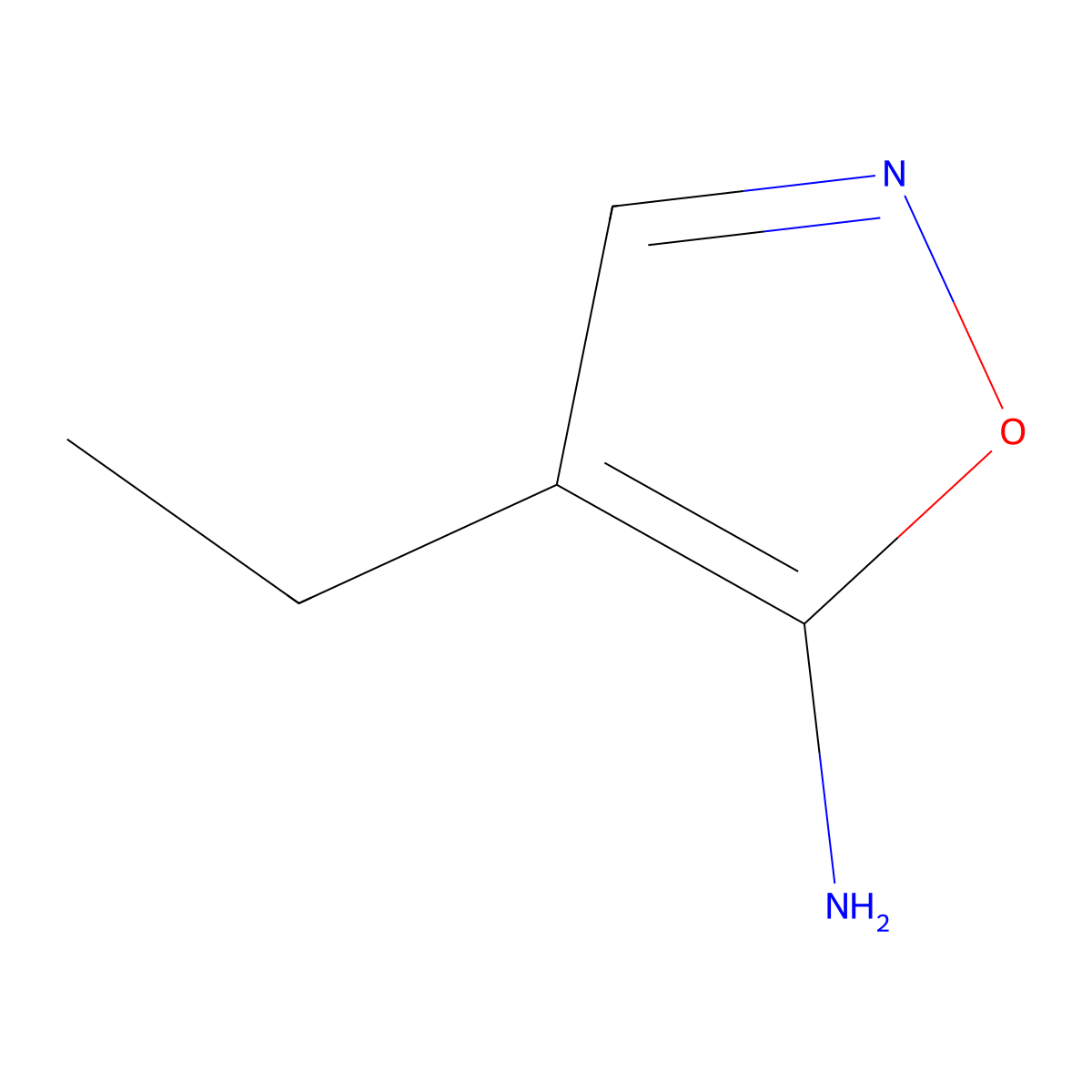 4-Ethyl-1,2-oxazol-5-amine molecular structure, CAS 1249965-64-7