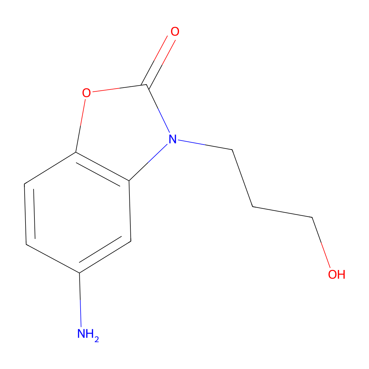 5-Amino-3-(3-hydroxypropyl)benzo[d]oxazol-2(3h)-one molecular structure, CAS 1249969-14-9