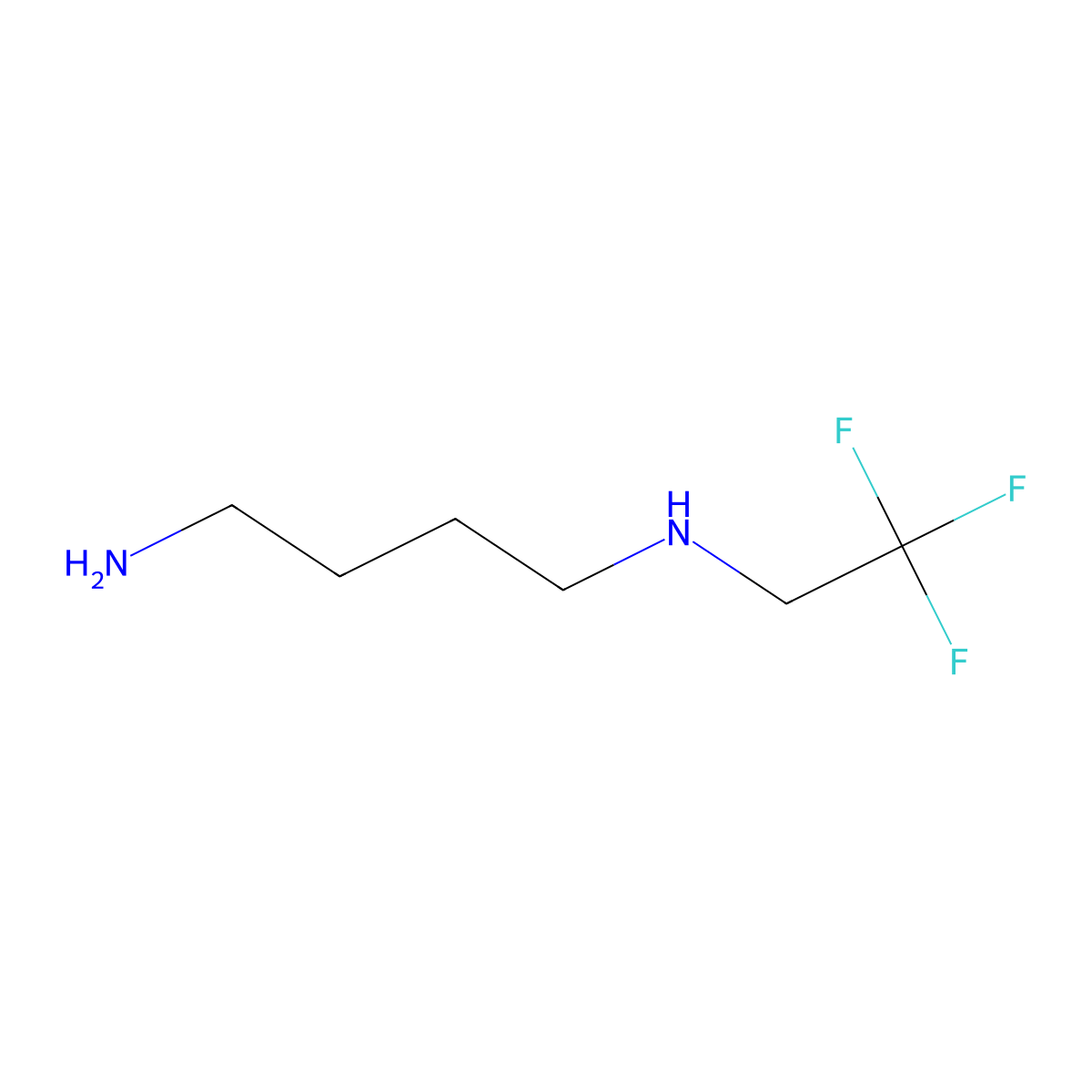 (4-Aminobutyl)(2,2,2-trifluoroethyl)amine molecular structure, CAS 1249975-53-8