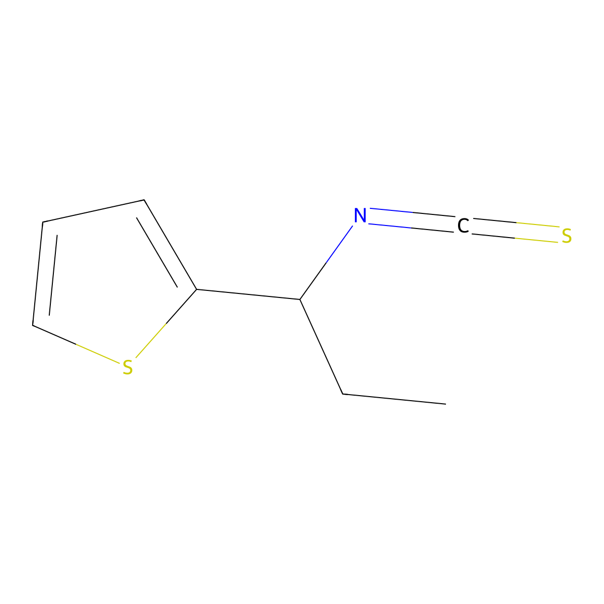 2-(1-Isothiocyanatopropyl)thiophene molecular structure, CAS 1249975-85-6