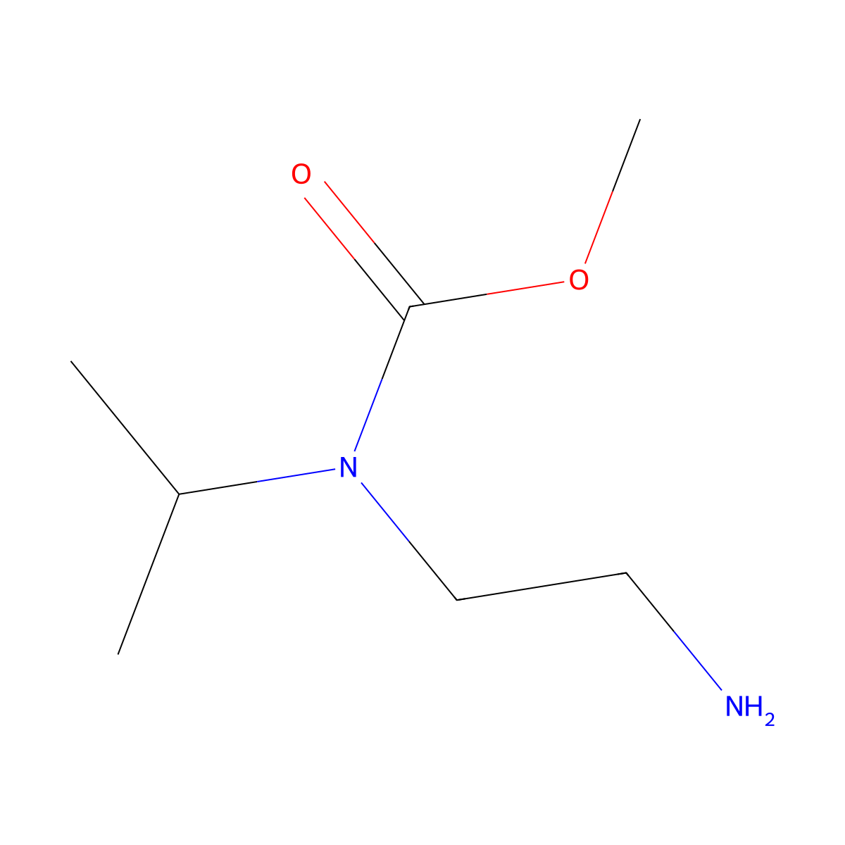 Methyl 2-aminoethyl(isopropyl)carbamate molecular structure, CAS 1249976-26-8