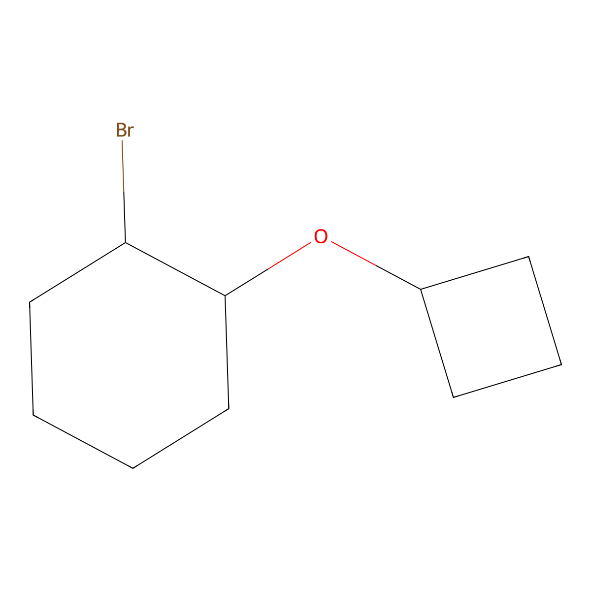 1-Bromo-2-cyclobutoxycyclohexane molecular structure, CAS 1249981-85-8