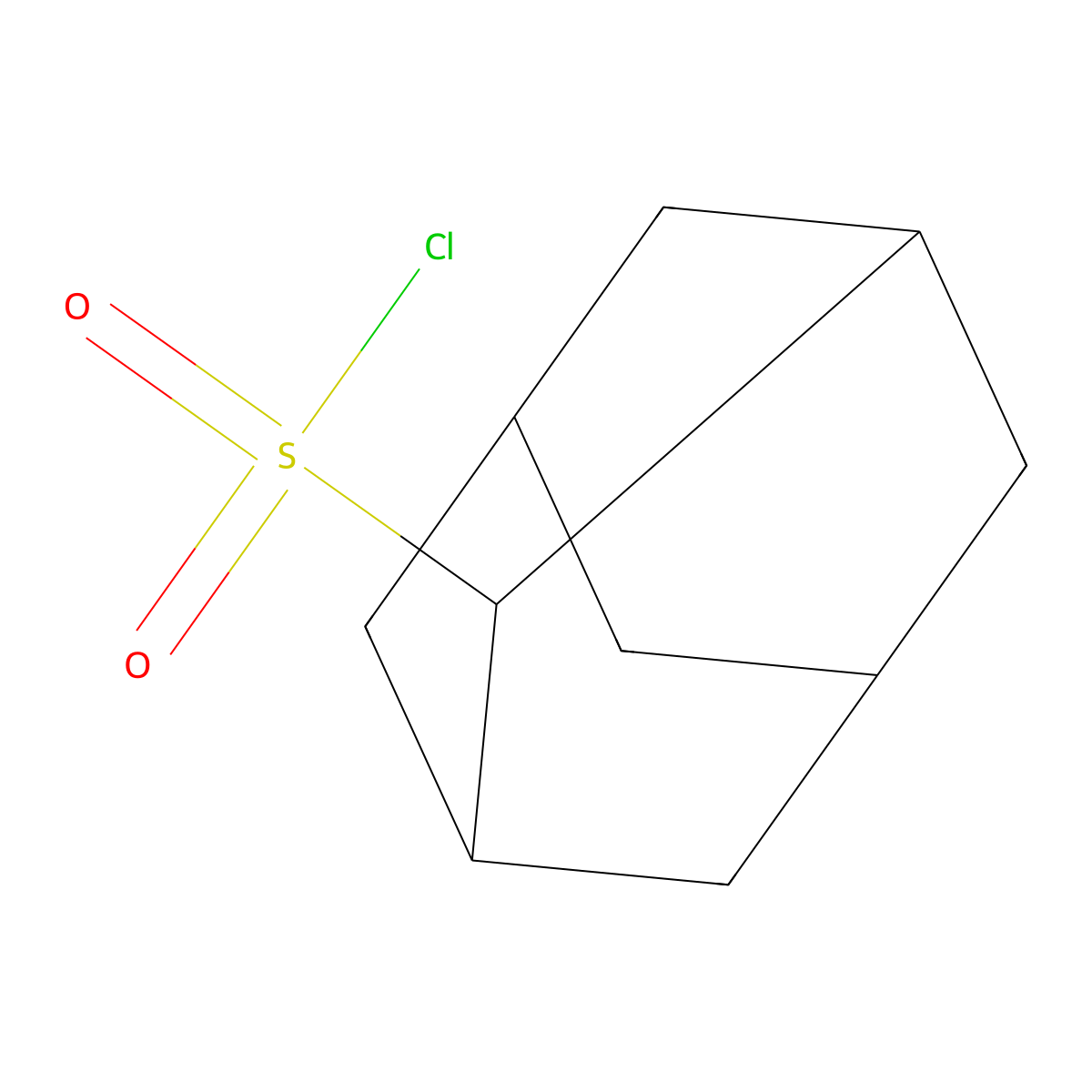 Adamantane-2-sulfonyl chloride molecular structure, CAS 1249988-75-7