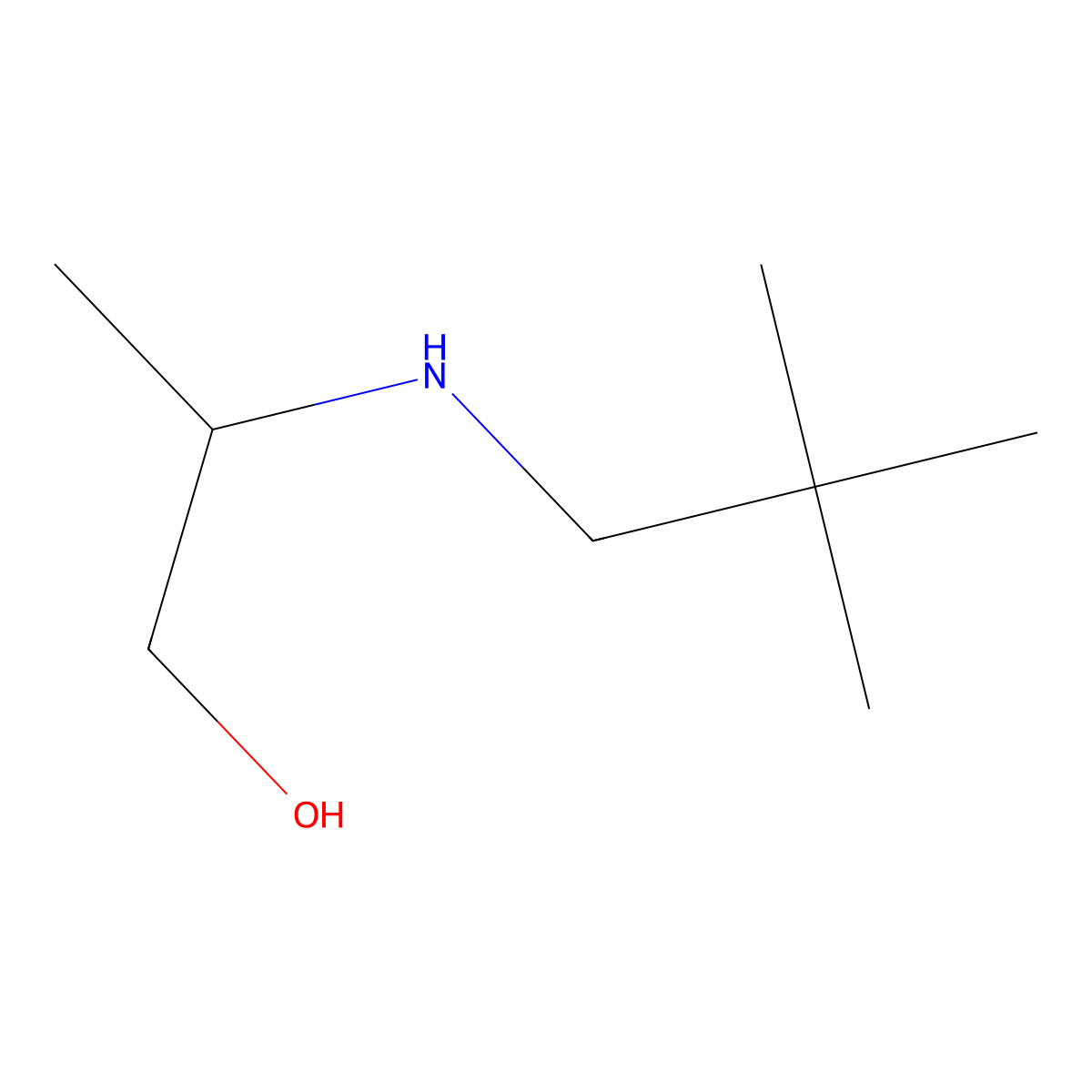 2-[(2,2-Dimethylpropyl)amino]propan-1-ol molecular structure, CAS 1249990-79-1