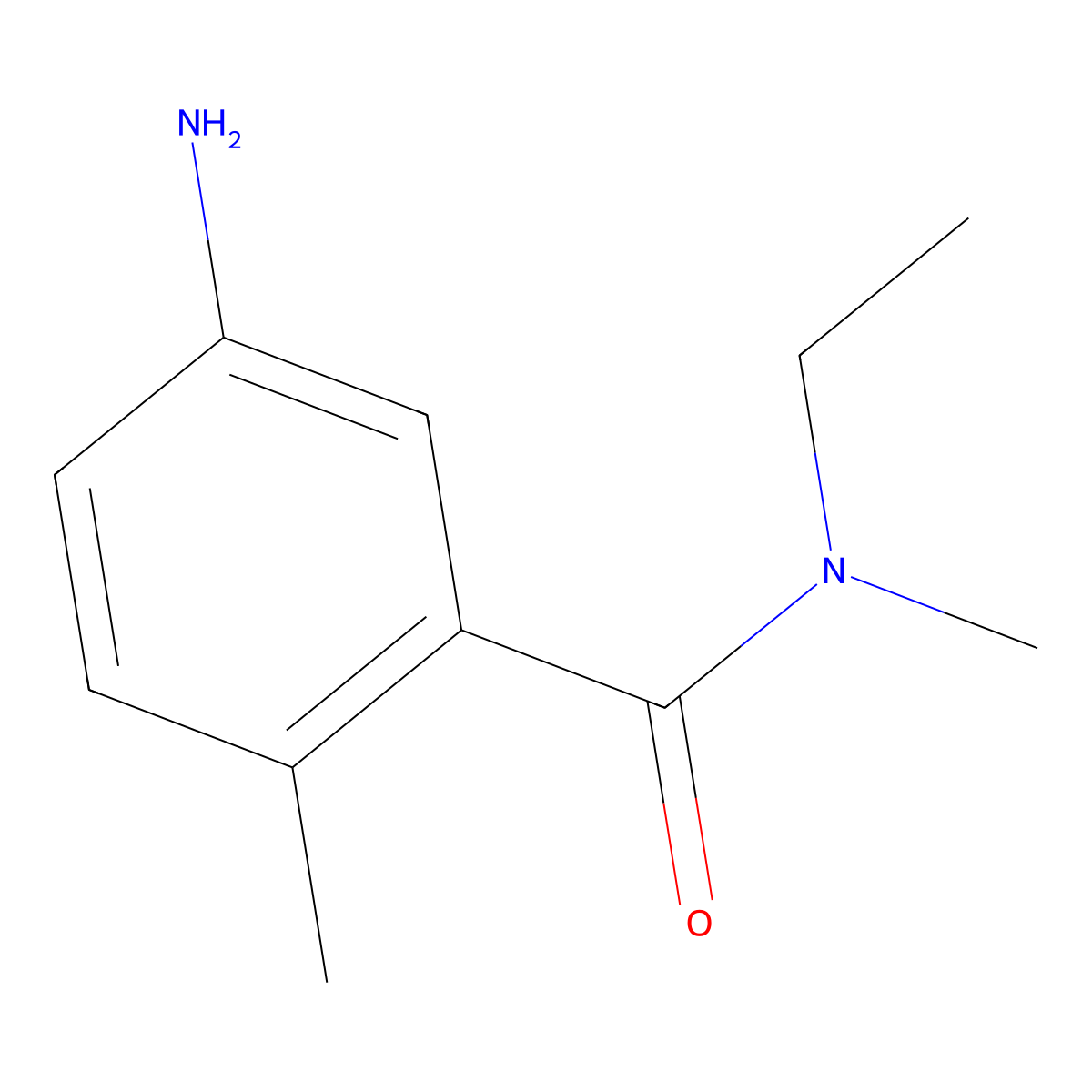 5-amino-N-ethyl-N,2-dimethylbenzamide molecular structure, CAS 1249995-97-8