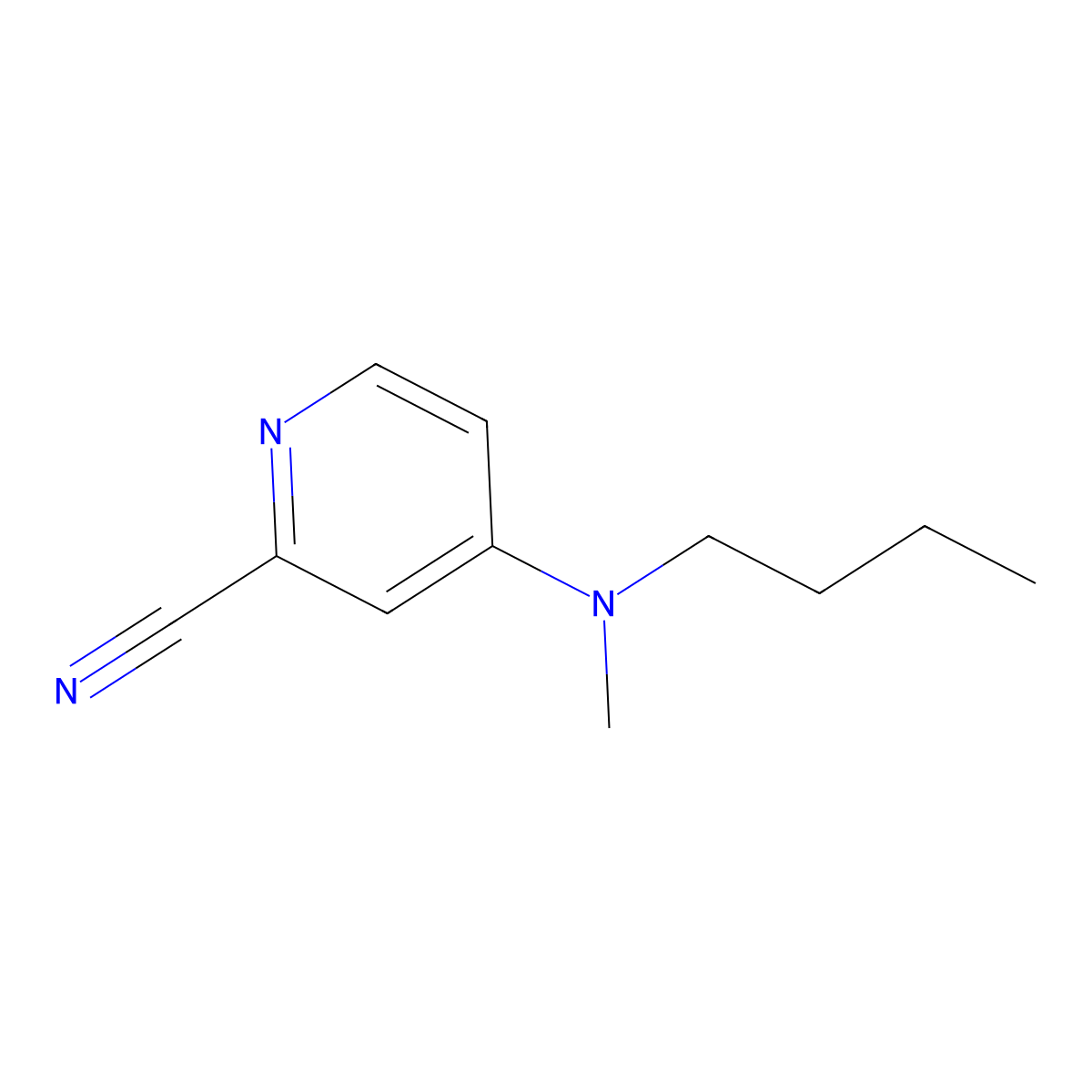4-[Butyl(methyl)amino]pyridine-2-carbonitrile molecular structure, CAS 1249999-25-4