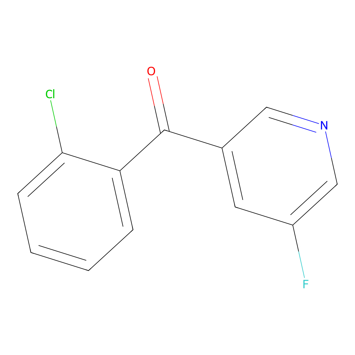 3-(2-Chlorobenzoyl)-5-fluoropyridine molecular structure, CAS 1249999-88-9