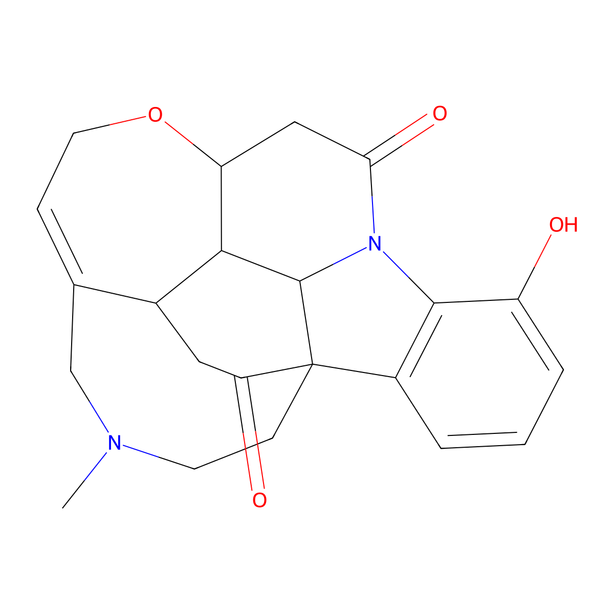 Vomicine molecular structure, CAS 125-15-5