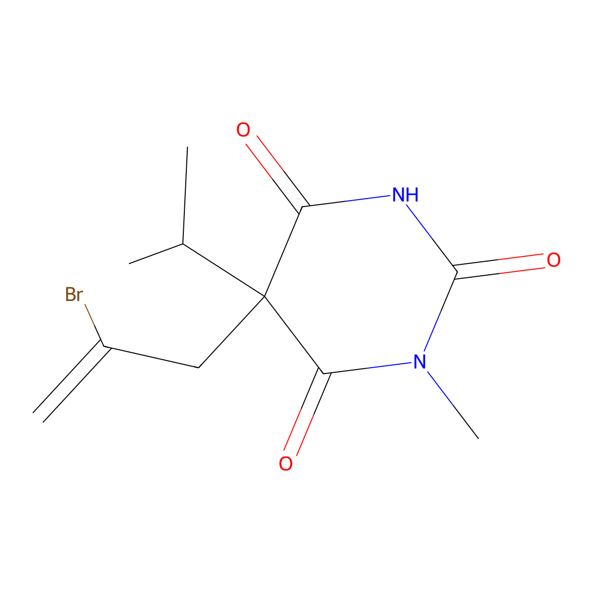 Pronarcon molecular structure, CAS 125-55-3