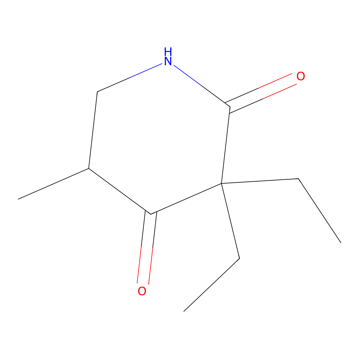 Methyprylon molecular structure, CAS 125-64-4