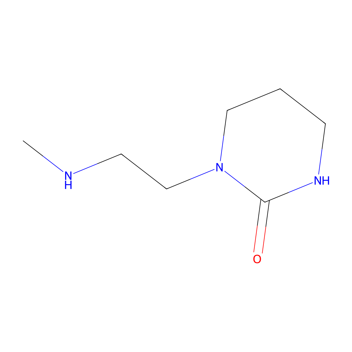 1-[2-(Methylamino)ethyl]-1,3-diazinan-2-one molecular structure, CAS 1250000-25-9