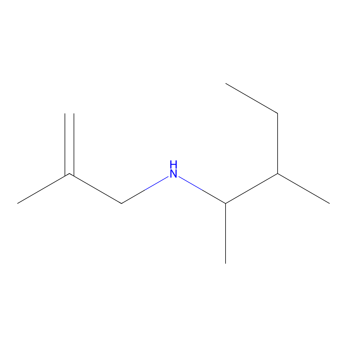 (3-Methylpentan-2-yl)(2-methylprop-2-en-1-yl)amine molecular structure, CAS 1250008-23-1