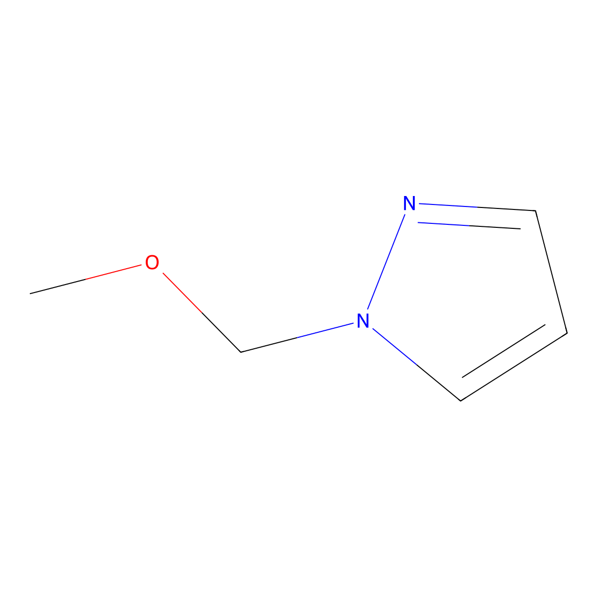 1-(Methoxymethyl)-1H-pyrazole molecular structure, CAS 125001-10-7
